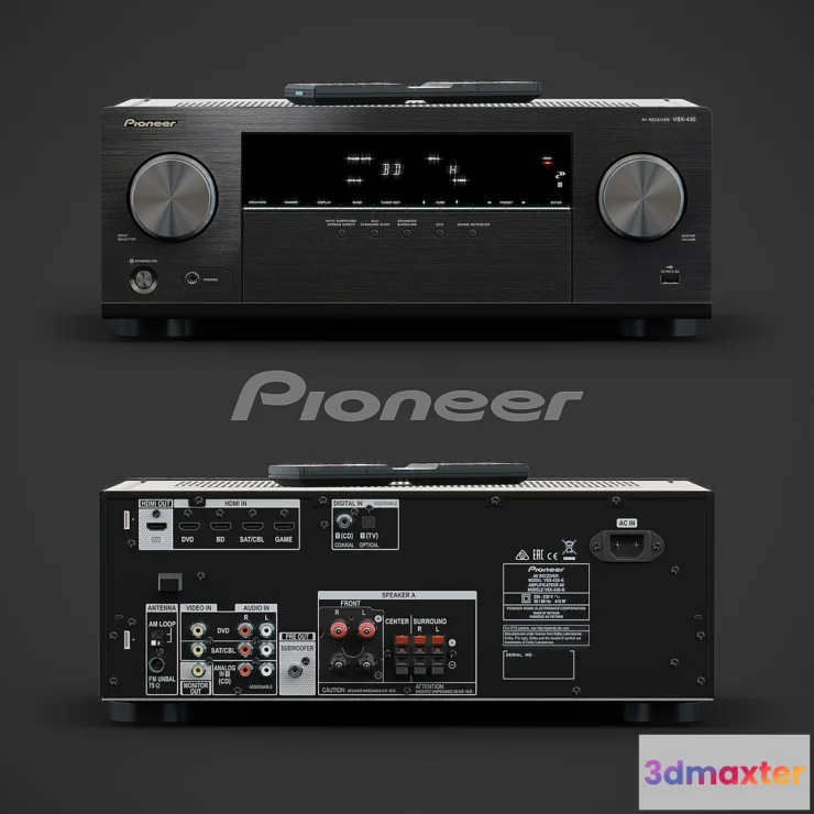 635575 - Pioneer AV-receiver VSX-430-K - No.2