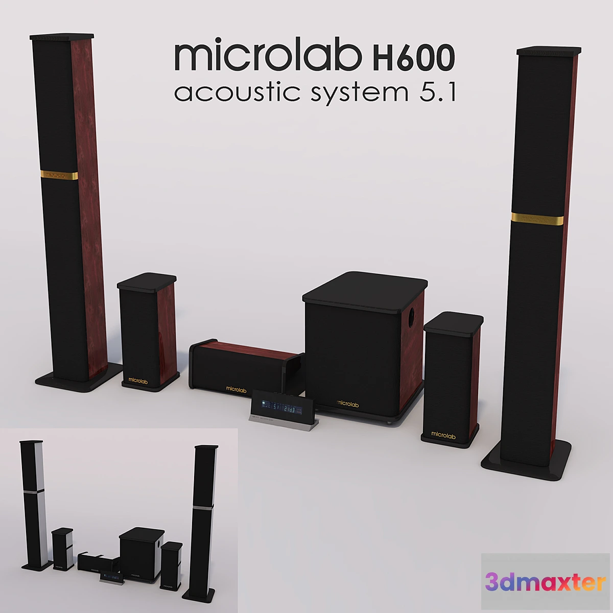 808574 - Microlab Acoustic System 5.1 H600 (standard_white)