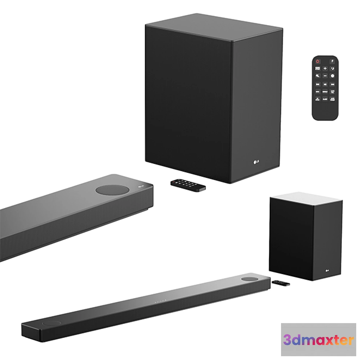 844255 - LG 5.1.2 ch High Res Audio Sound Bar w- Meridian Technology - No.3