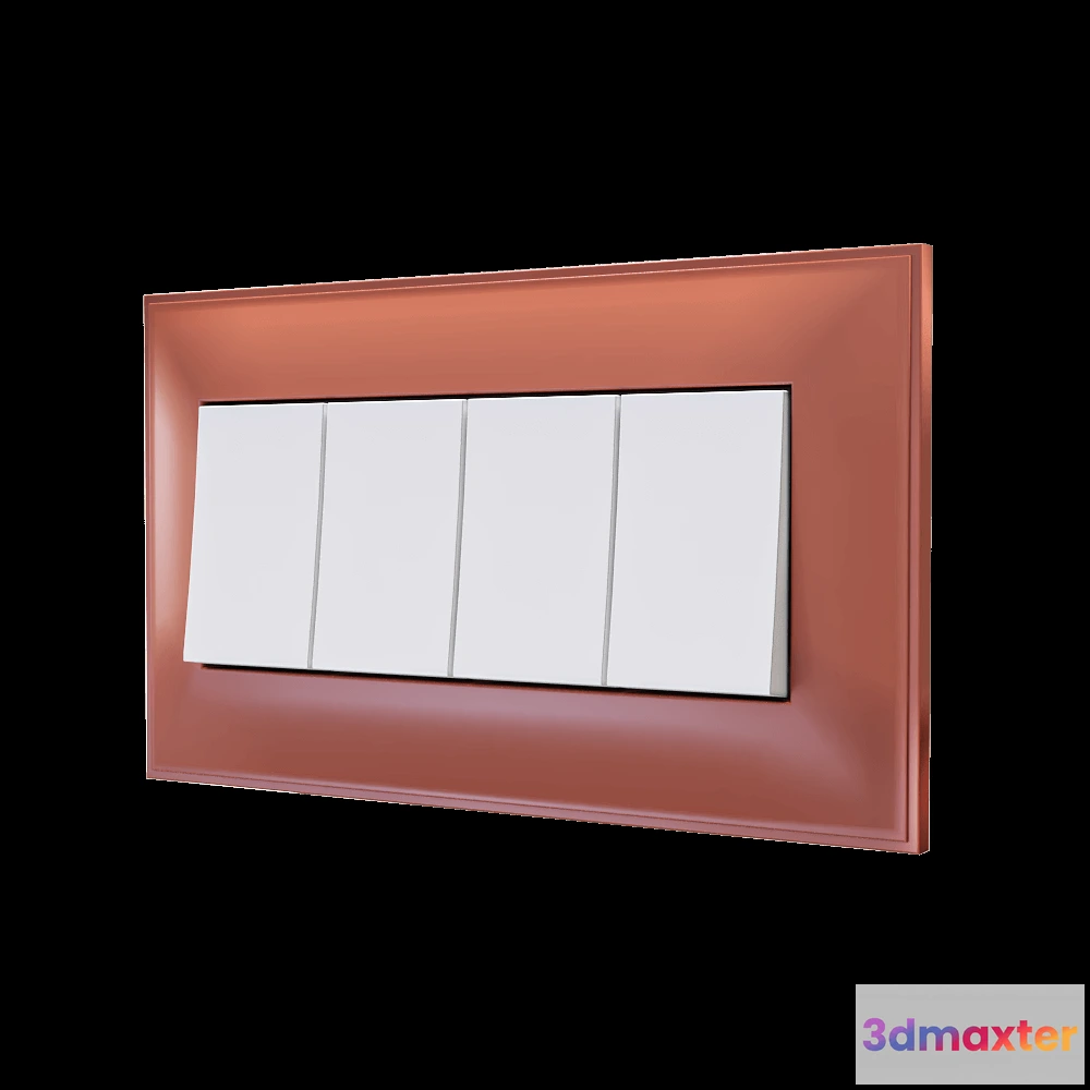 1668160 - Bticino - Classia 4 modules 3D Max