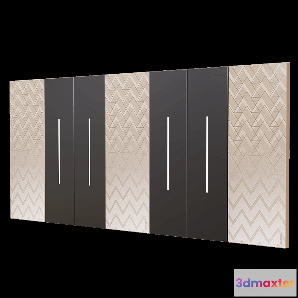 1668164 - Bticino - Living Now 2-2 modules 3D Max