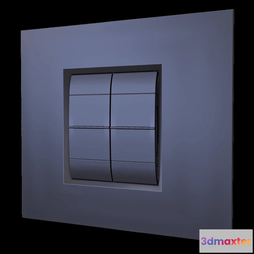 1668178 - Bticino - Living light Air 2 modules 3D Max