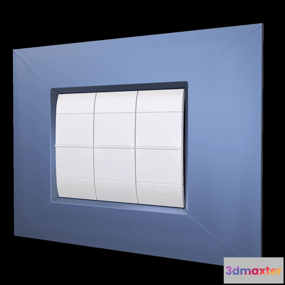 1668180 - Bticino - Living light Air 3 modules 3D Max