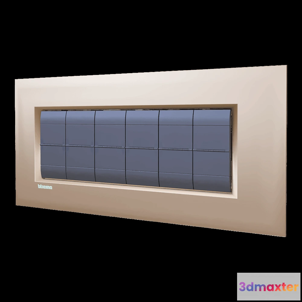 1668184 - Bticino - Living light Air 6 modules 3D Max