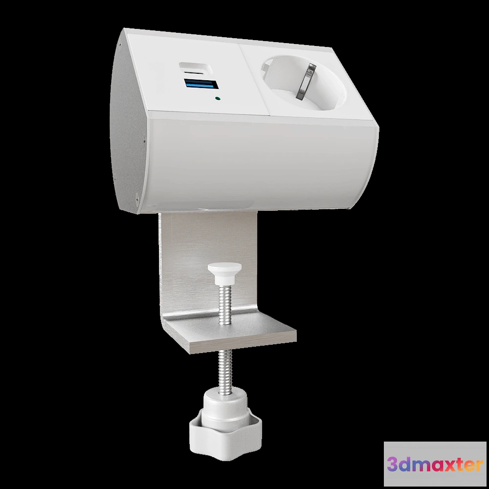 1668194 - Donel  - Desktop socket block DDSB4O 3D Max