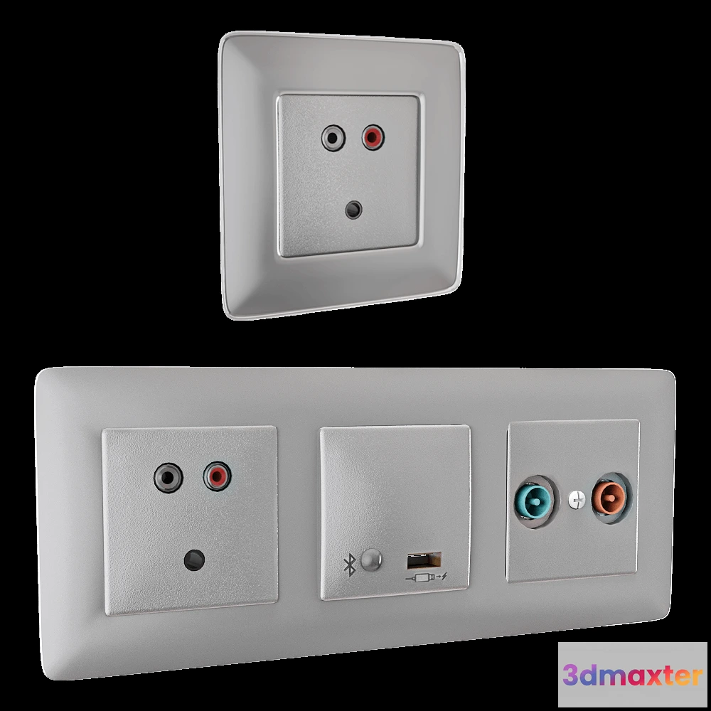 1668228 - Simon  - Sockets and switches Simon 825 3D Max