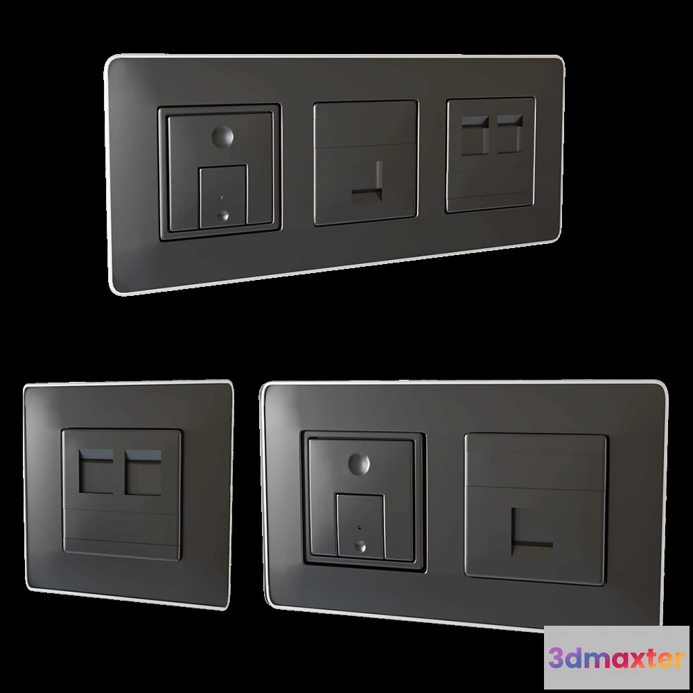 1668246 - Simon  - Sockets Simon 821 3D Max