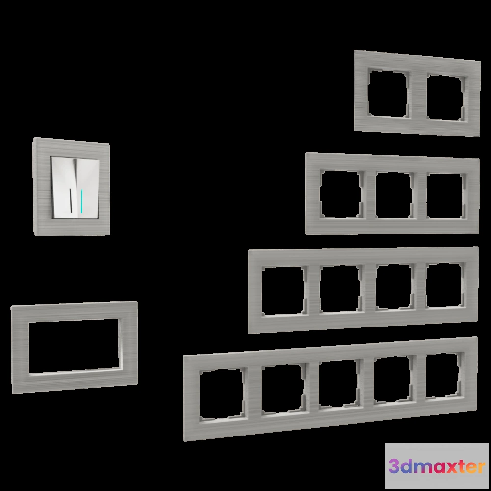 1668262 - Werkel - Sockets and switches Favorite Aluminum 3D Max