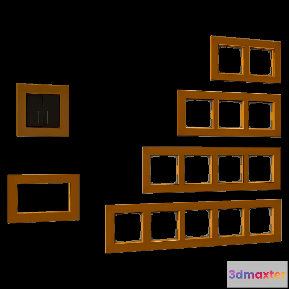 1668264 - Werkel - Sockets and switches Favorite Bronze 3D Max