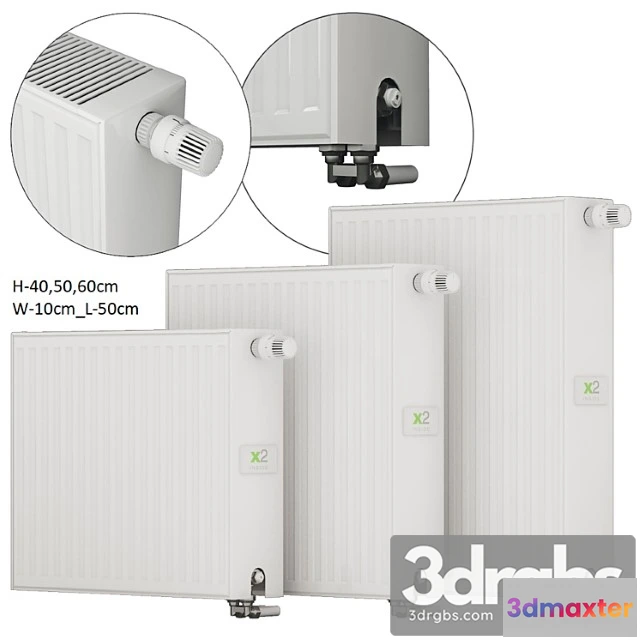 1065492 - Steel panel radiators kermi therm-x2 profil l-50