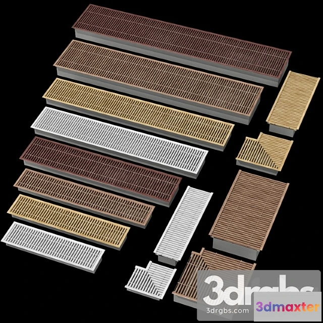 1065520 - Underfloor recessed convector heating radiator