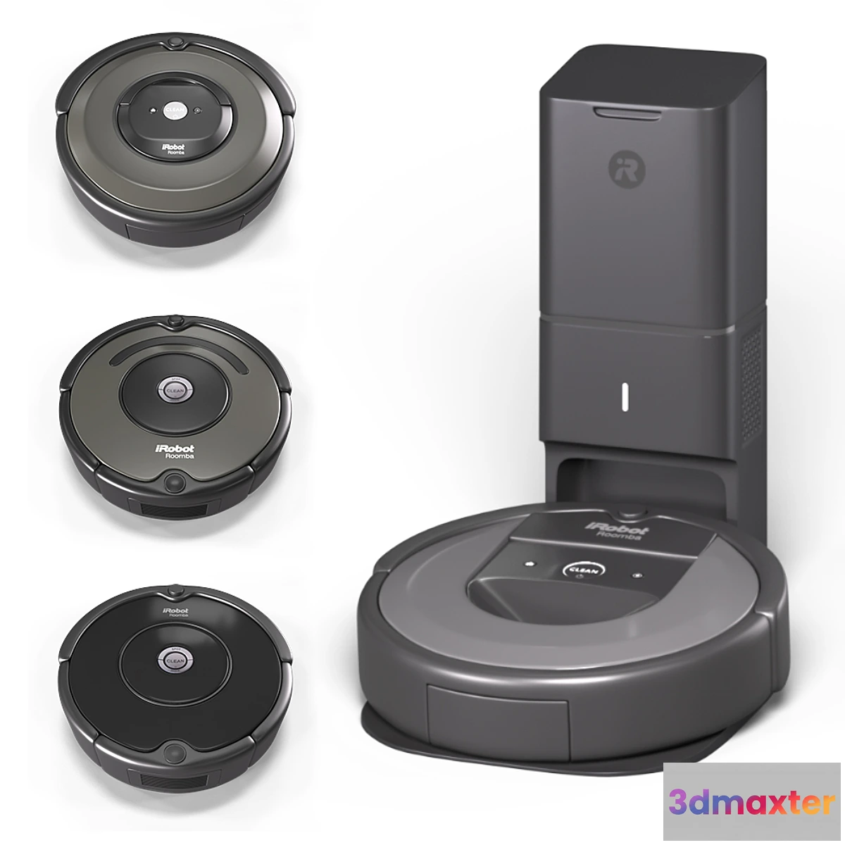 1300105 - IRobots Robot Vacuum Cleaners 3D Max