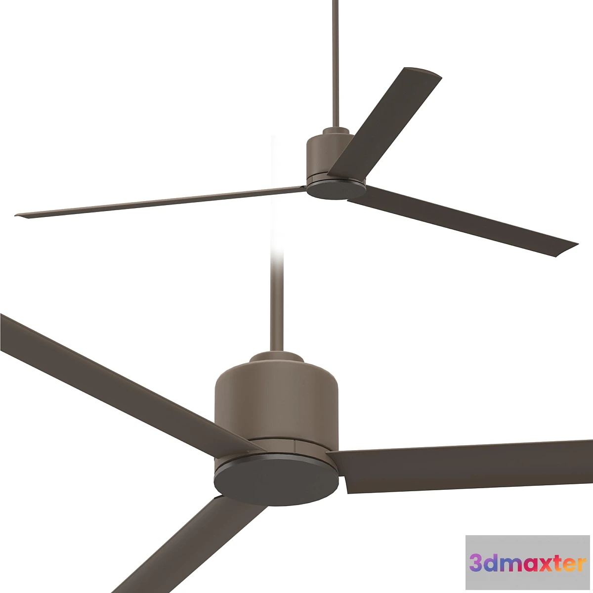 1305852 - 60 Status Oil Rubbed Bronze Damp Ceiling Fan 3D Max
