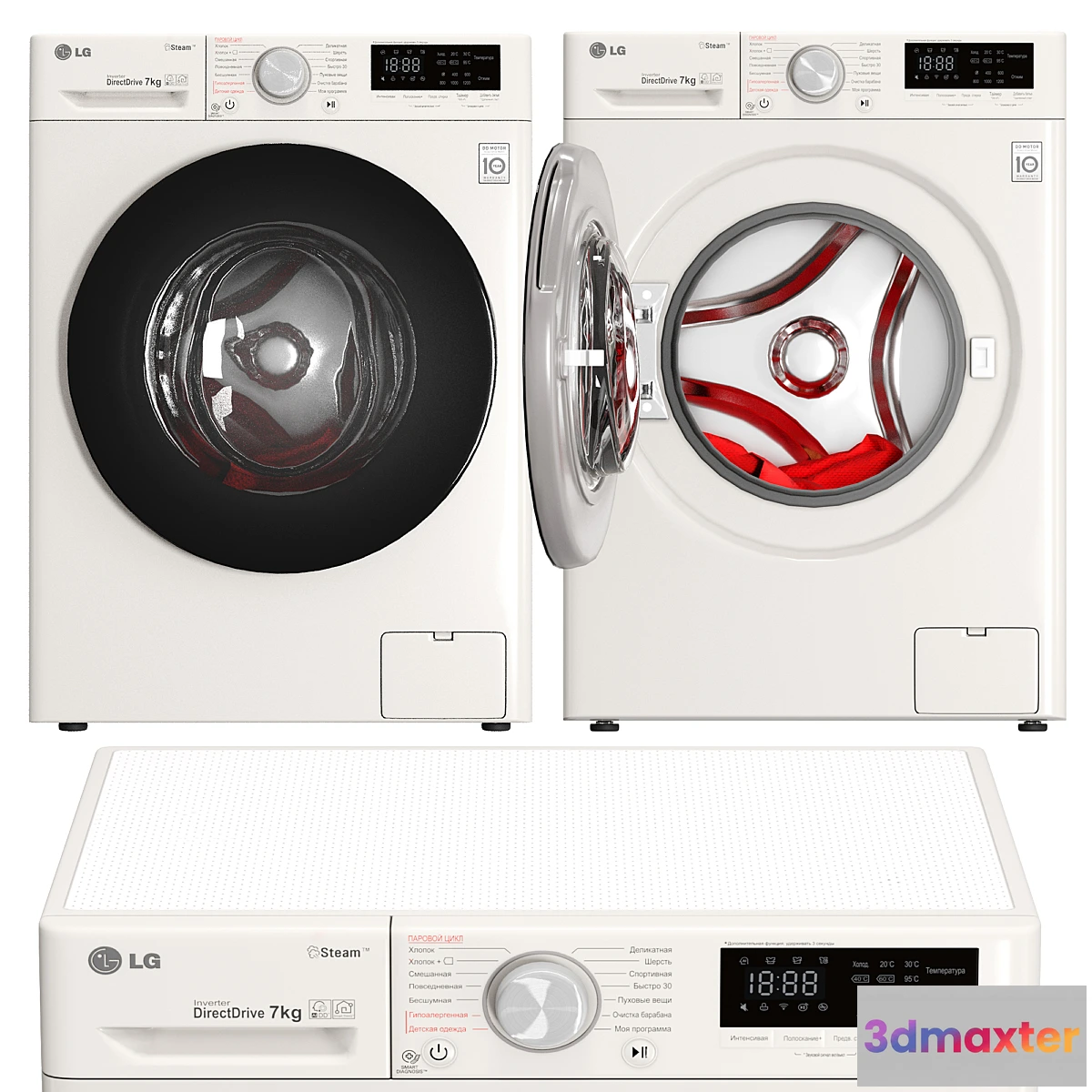 1317305 - Washing machine LG F2V5HS0W 3D Max