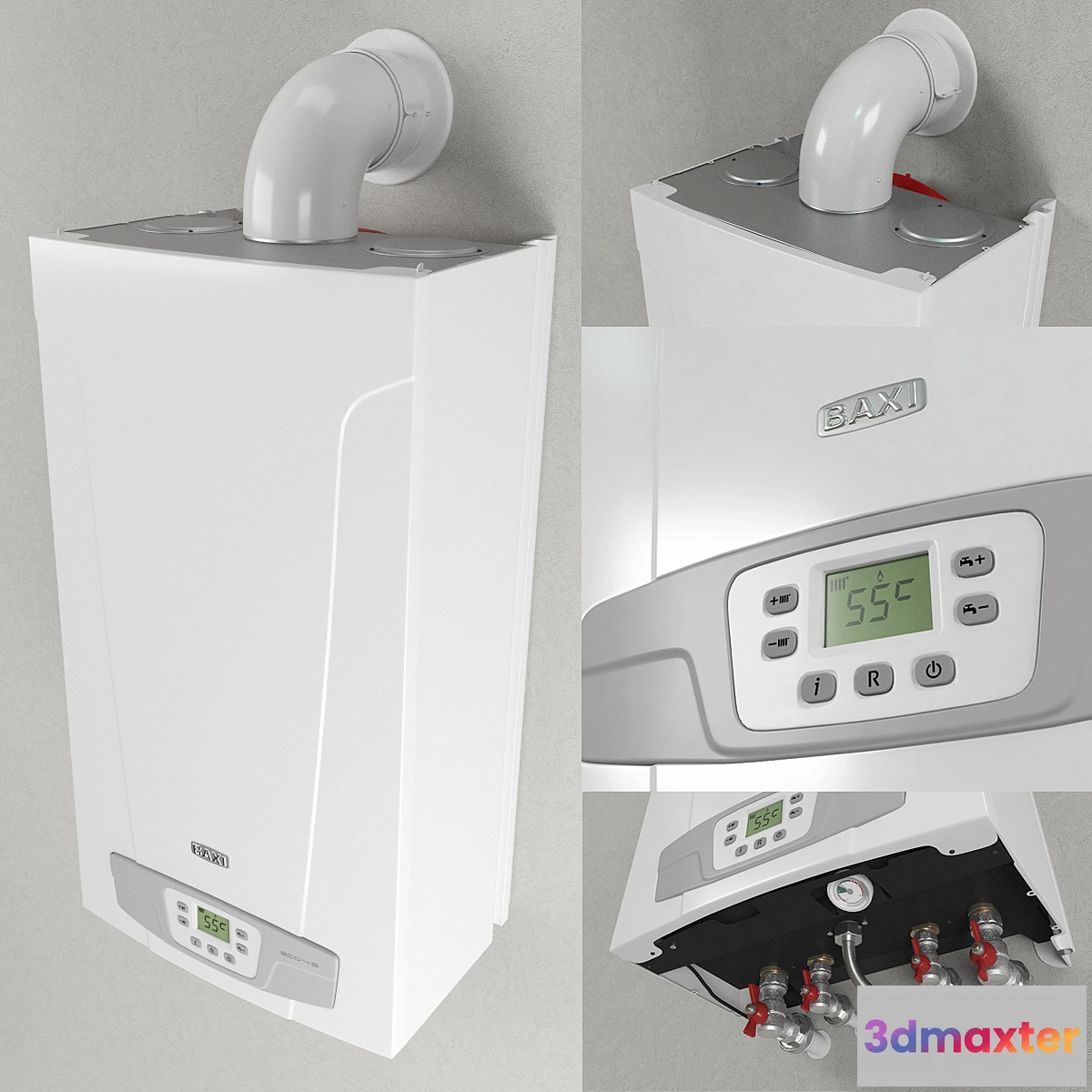 1332659 - Gas heating boiler wall Baxi Eco 4S 3D Max