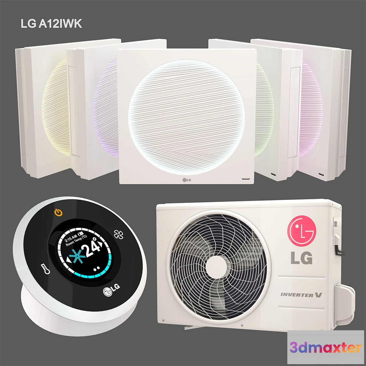 1349987 - LG Artcool Stylist Inverter V LG A12IWK 3D Max