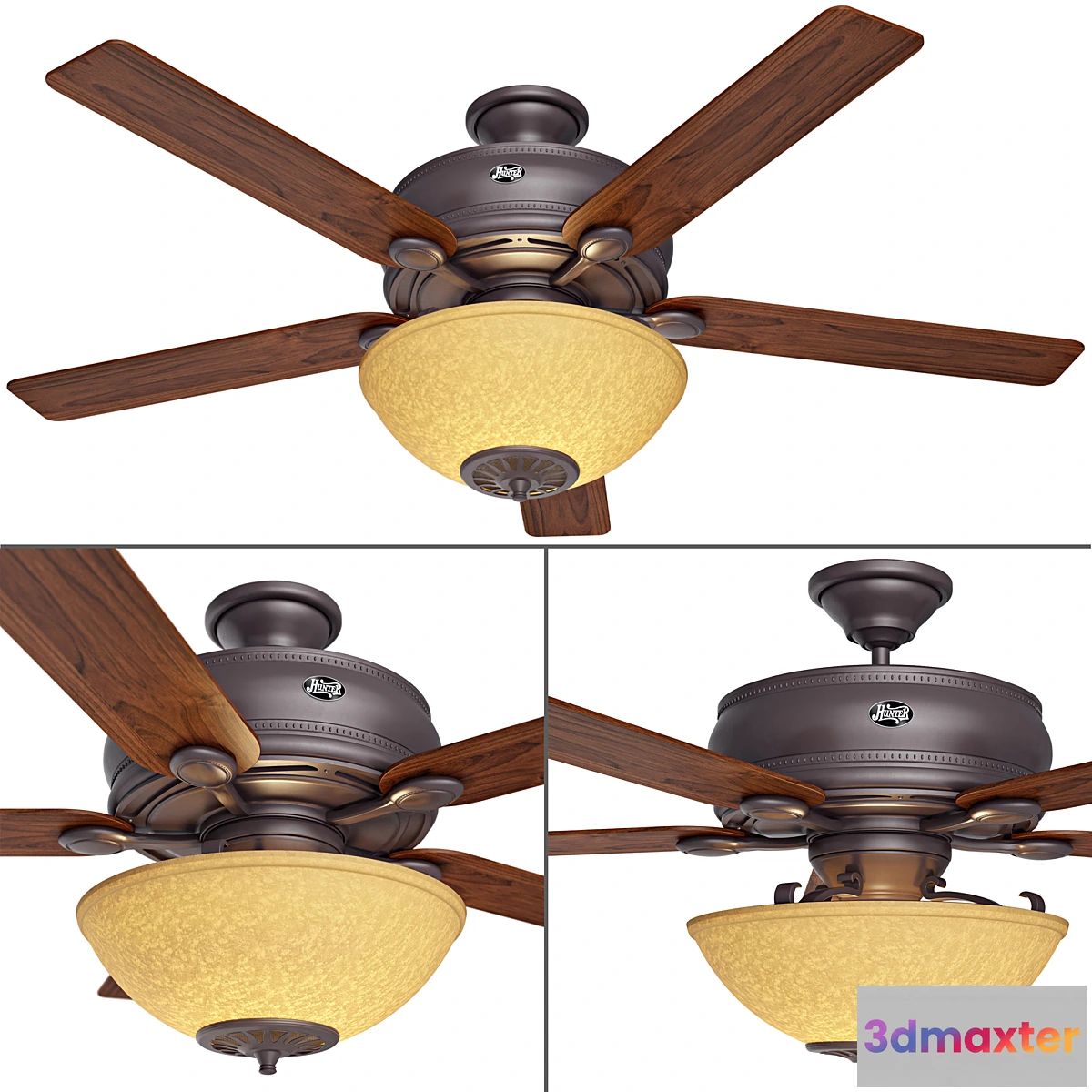 1415318 - Westover - 52 “Ceiling Fan 3D Max