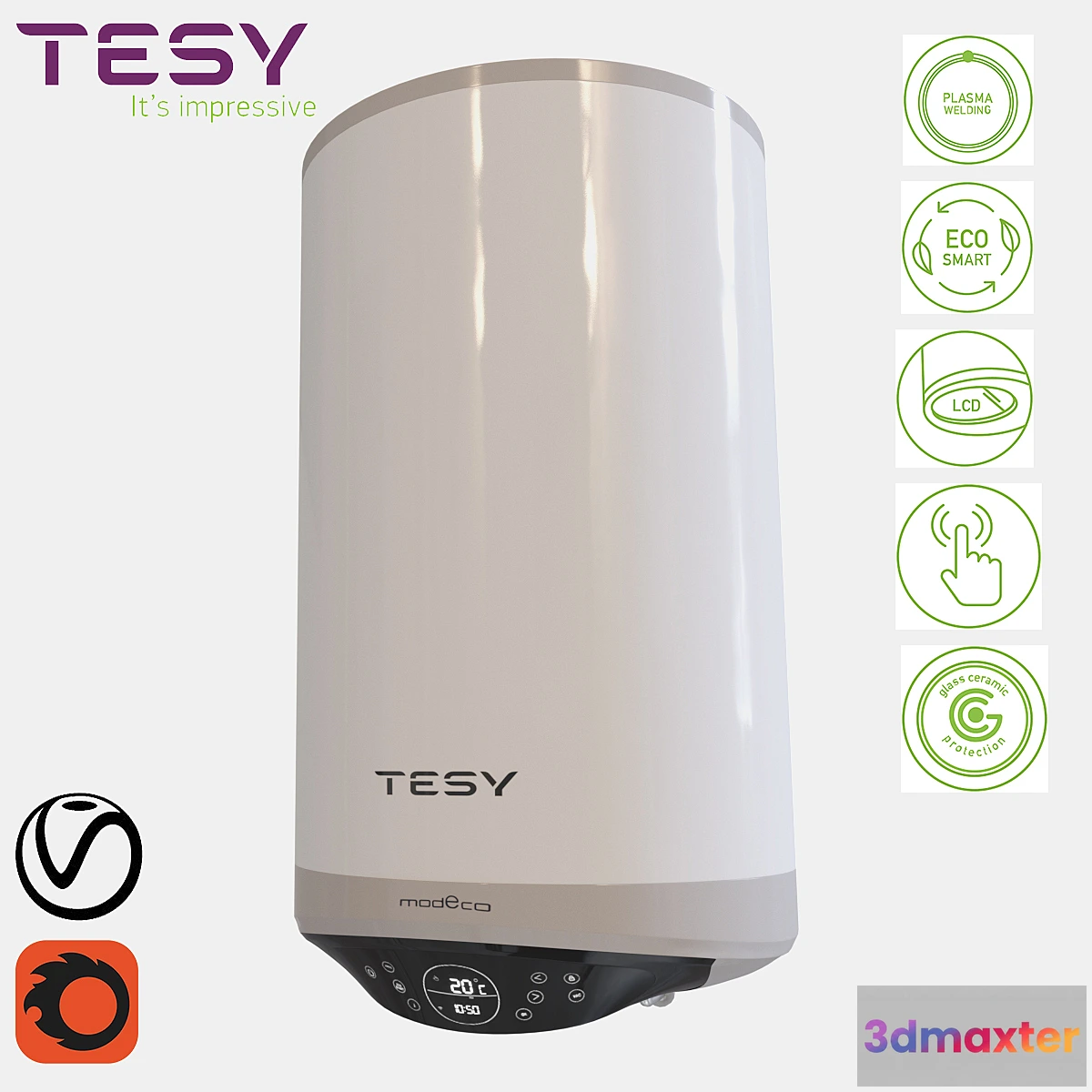 1424330 - Water heater TESY Modeco CLOUD 3D Max
