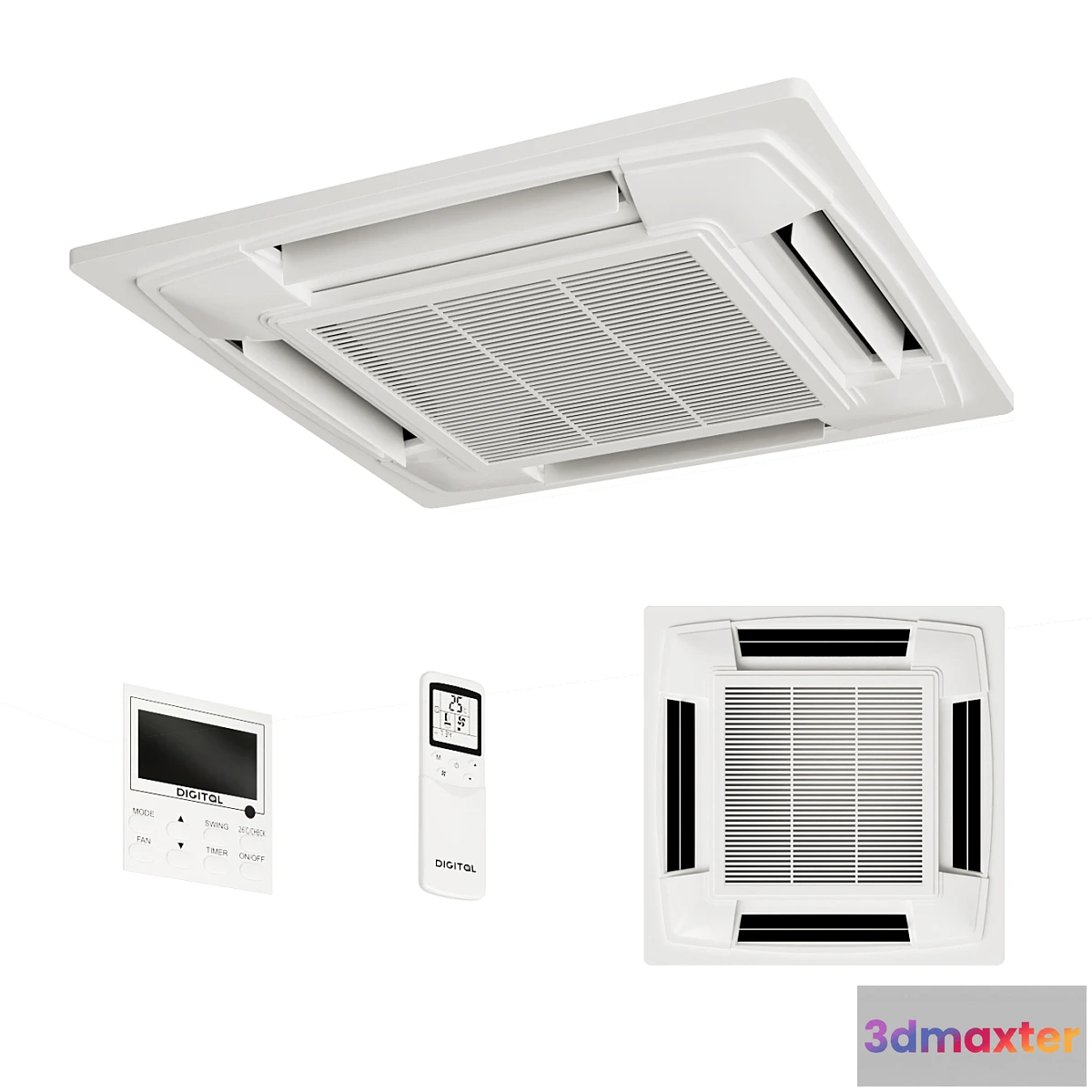 1435466 - Cassette air conditioner 3D Max