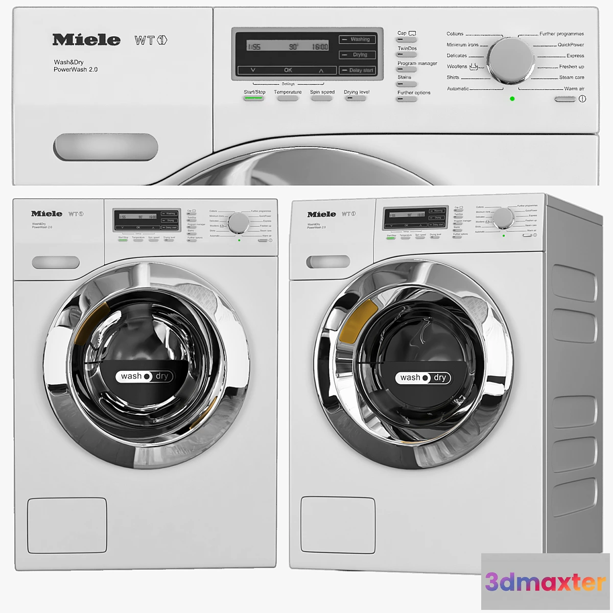 1461264 - Miele_WTF130_WPM washing machine 3D Max