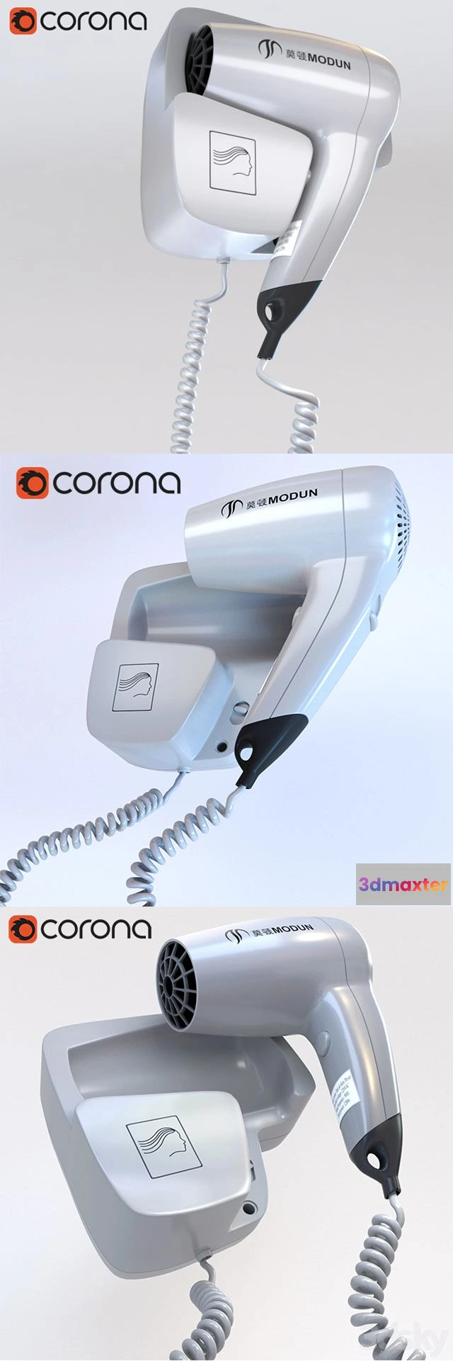1553319 - Hairdryer MODUN 3D Max