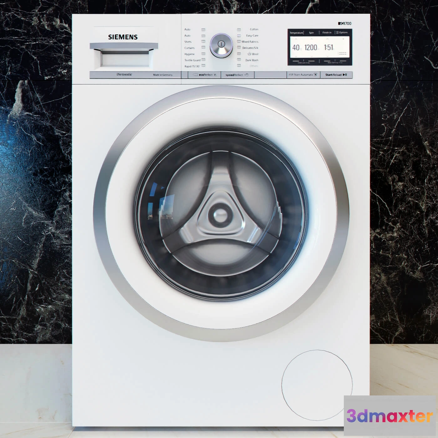 1667688 - technology - Siemens IQ-700 Washing Machine 3D Max