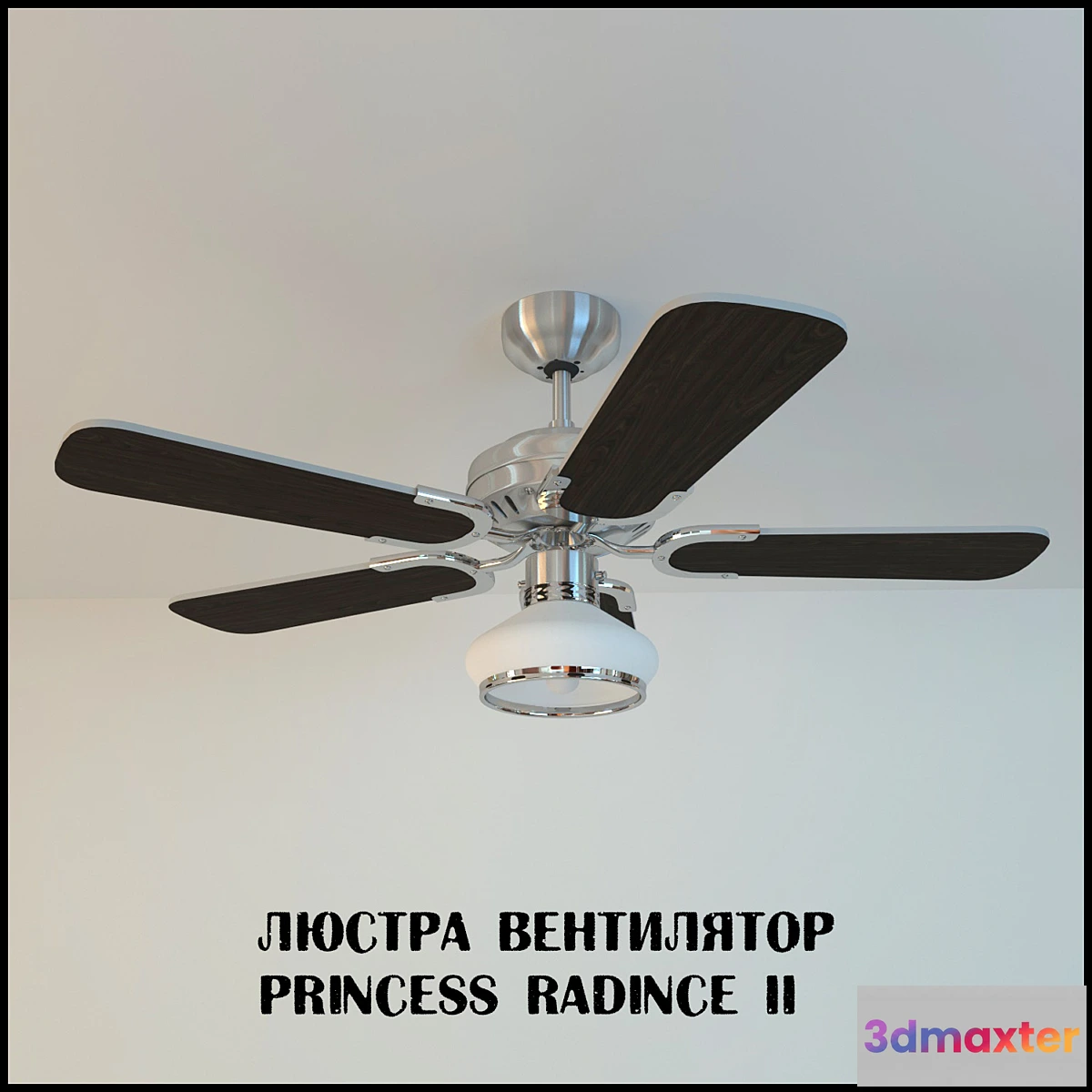 800244 - Chandelier fan Princess Radince II