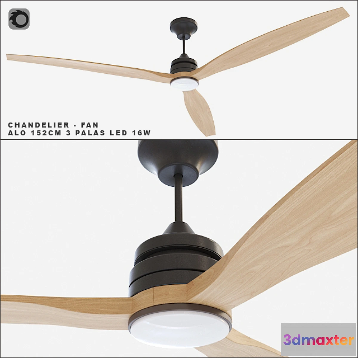 844091 - Faro Barcelona - ceiling fan ALO 152CM - No.5