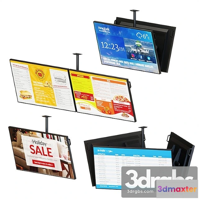 1066108 - Ceiling mount information displays