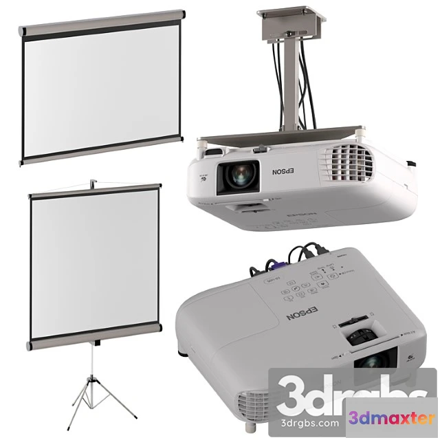 1066142 - Epson eb-fh06 projector + projection screens