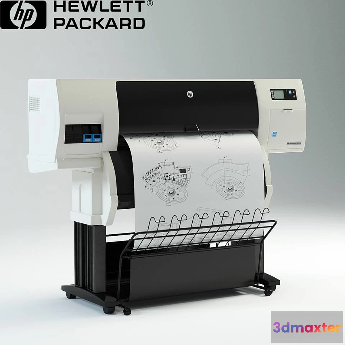 1290076 - HP Designjet T7100 Printer - plotter - No.2 3D Max