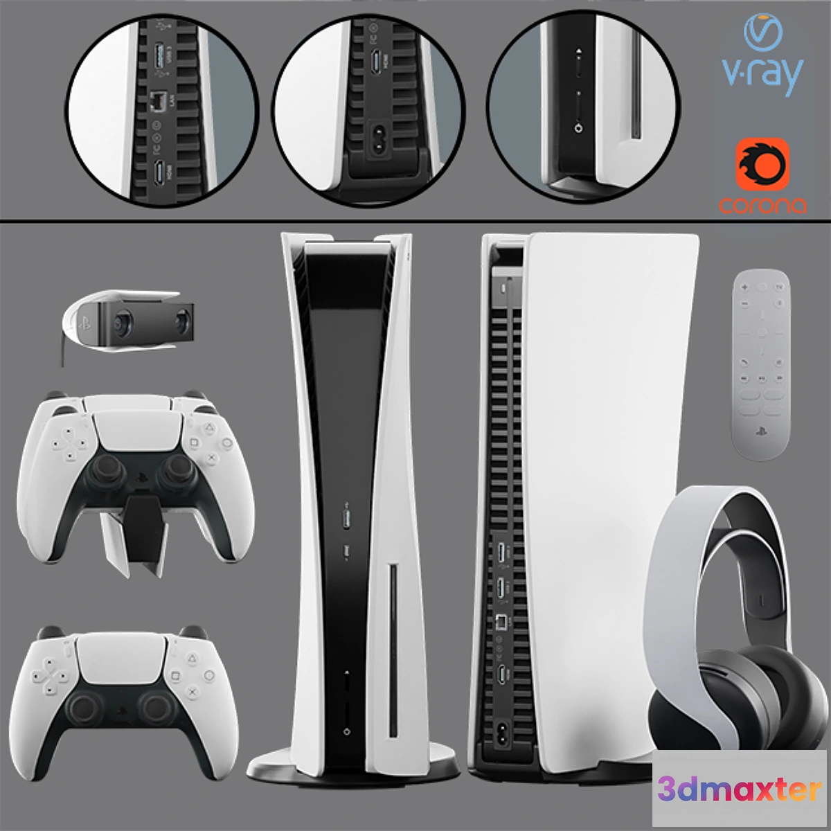 1298369 - Game console Sony PlayStation 5_CET 3D Max