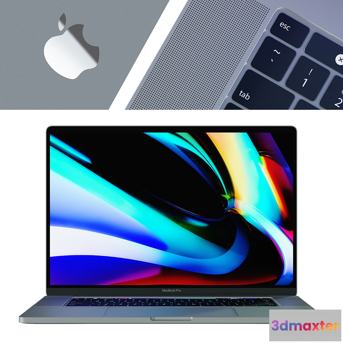 1305106 - MacBook Pro 16 Silver and Space Gray 3D Max