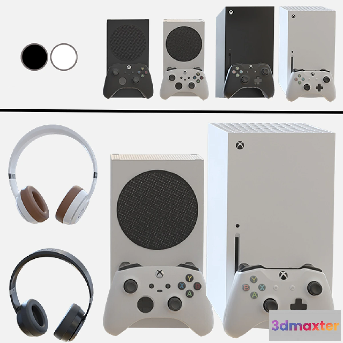 1345274 - Game console Xbox Series Pak 3D Max