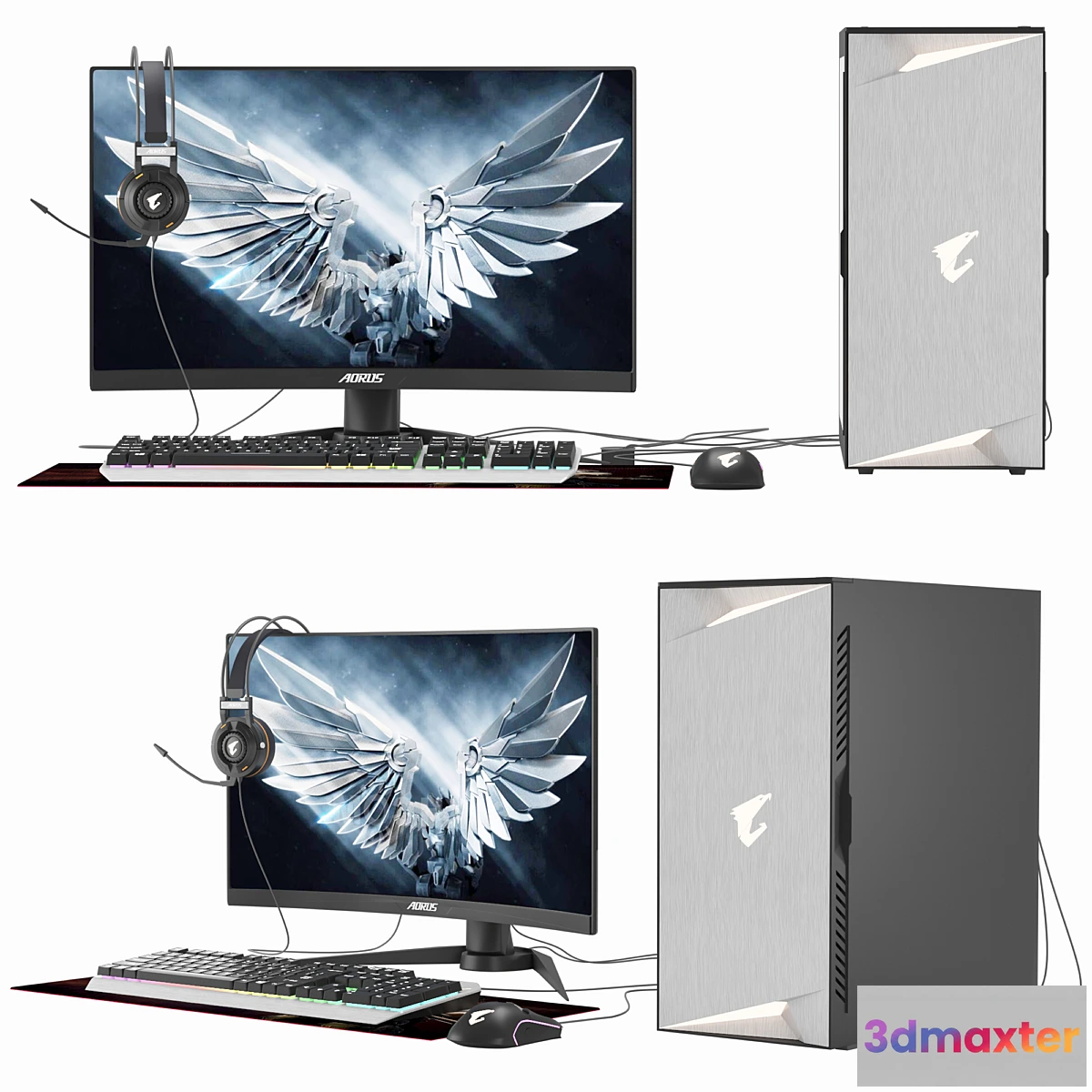 1410934 - Game compyuter AORUS cf27f 3D Max