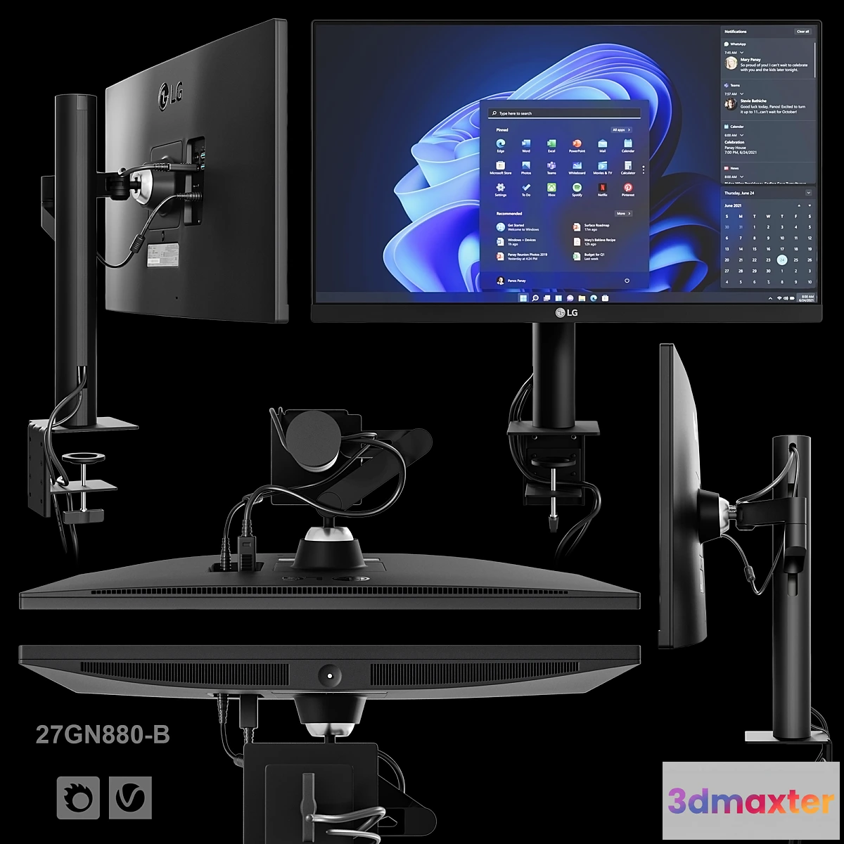 1437006 - Monitor LG 27GN880-B 3D Max