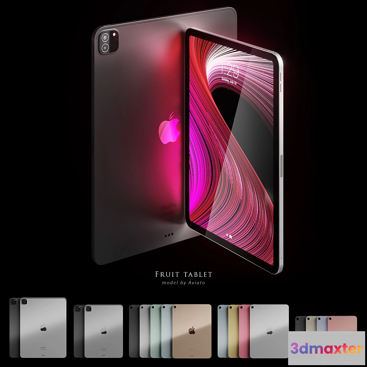 1450468 - Apple iPad collection 2022 3D Max