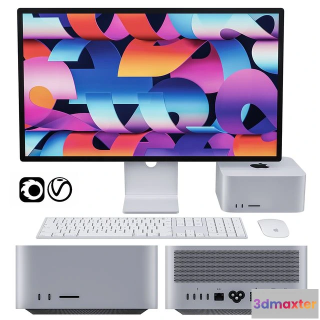 1563591 - Apple Mac Studio with Studio Display 3D Max