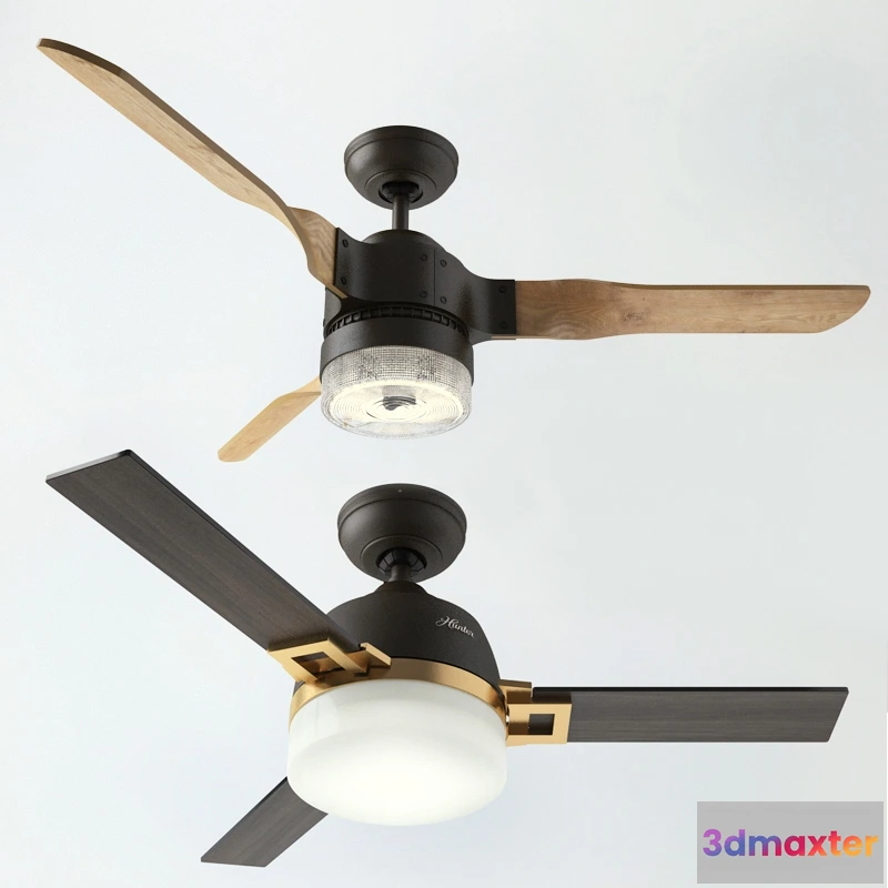 1667854 - technology - Ceiling Fan Apache - 54 and Leoni - 48 3D Max