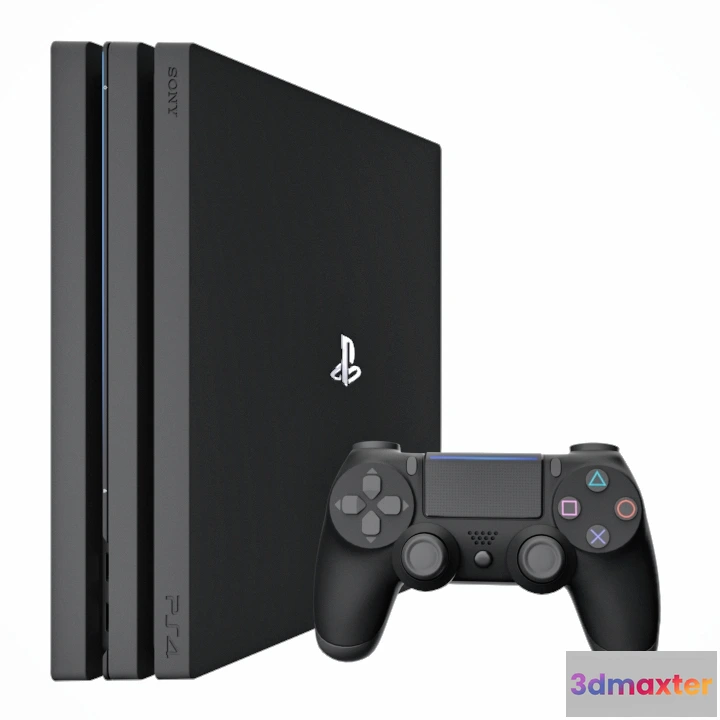1667868 - technology - Sony PlayStation 4 pro 3D Max