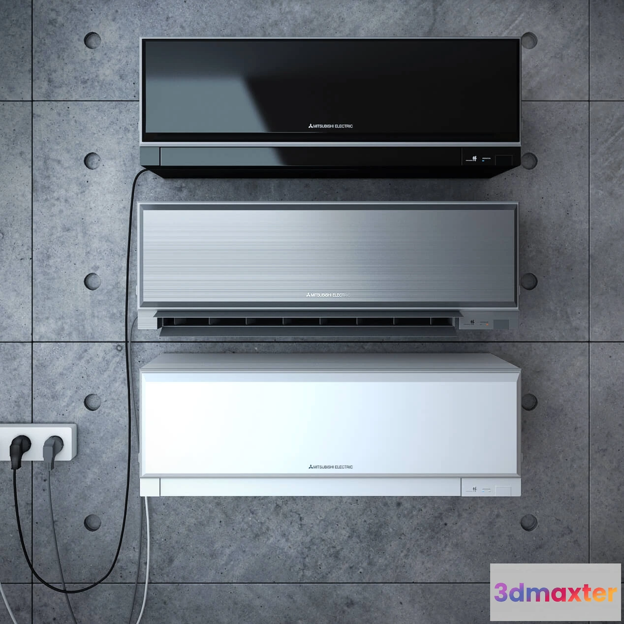 1667916 - technology - Mitsubishi MSZ-EF Designer Series air conditioner 3D Max