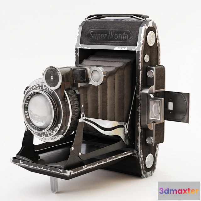 1667942 - technology - Camera Zeiss Ikon Super Ikonta 5302 3D Max