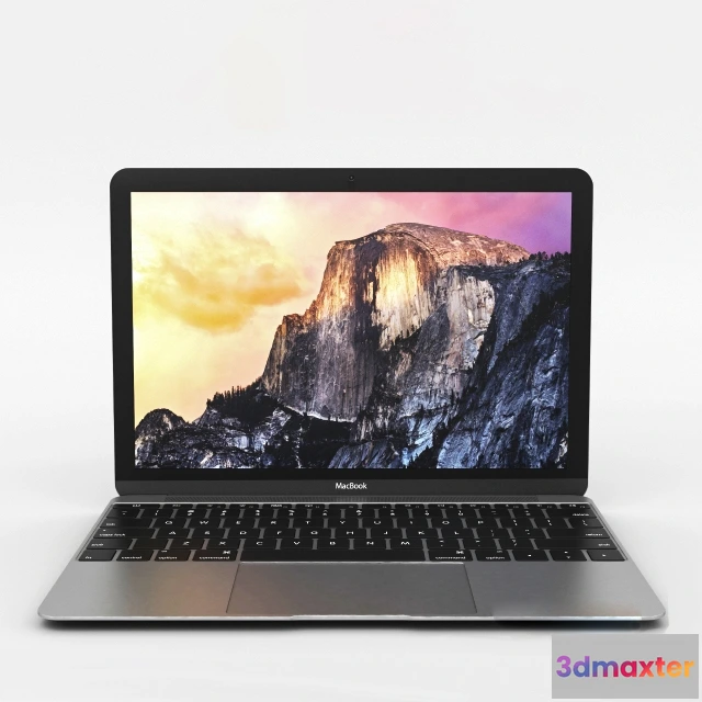 1667986 - technology - Apple Macbook 2015 3D Max