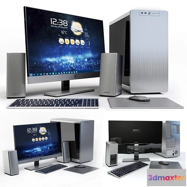 1668002 - technology - 27 AOC i2757Fm housing JONSBO RM4 S column Bose + peripherals 3D Max