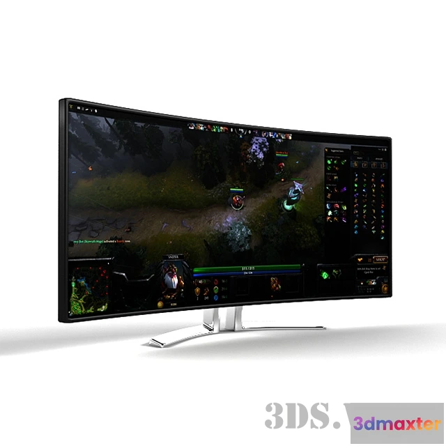 1668044 - technology - Curved Ultrawide Monitor 3D Max