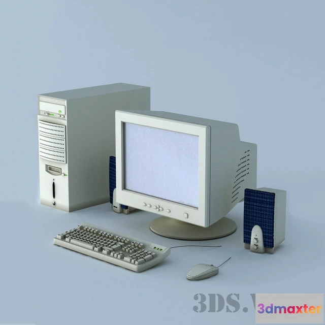 1668074 - technology - Old classic computer 3D Max