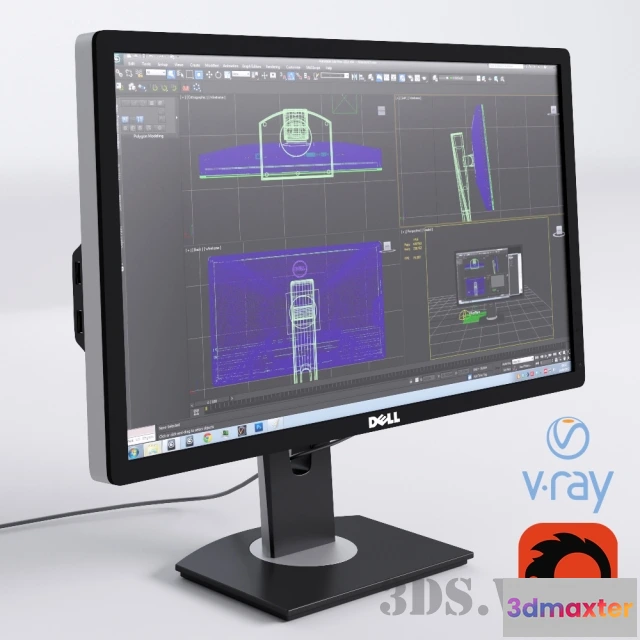 1668086 - technology - Dell Ultrasharp U2412M Monitor 3D Max