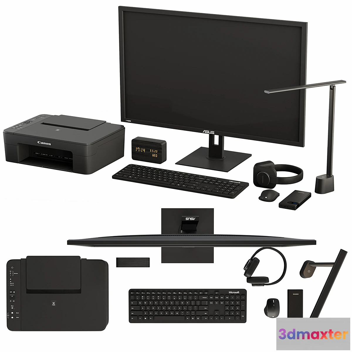 773481 - Black Desktop Accessory Set 01 - No.2