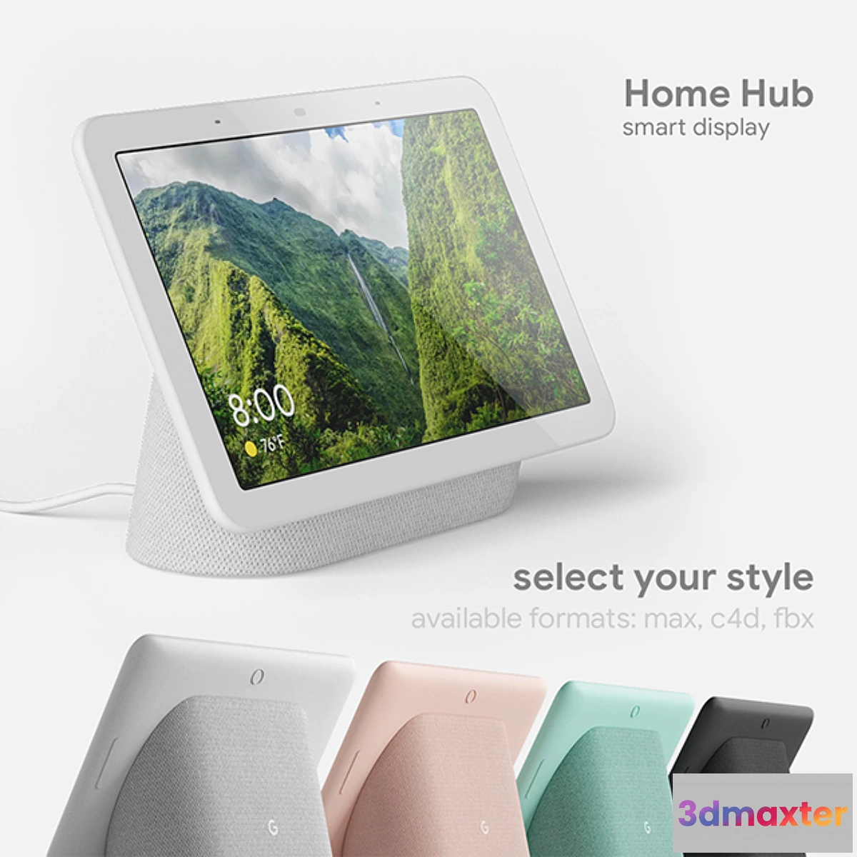 856203 - Google Home Hub 4 colors
