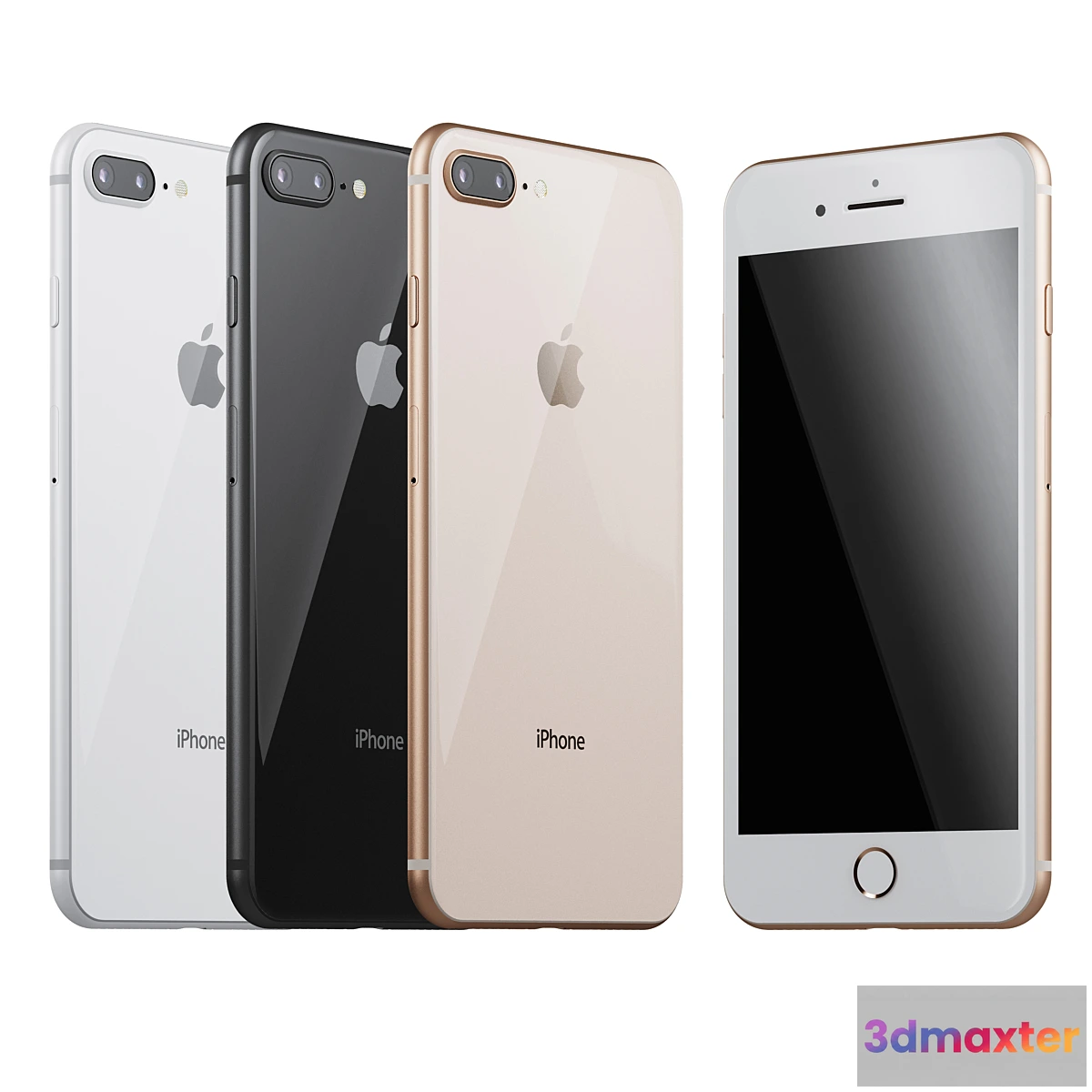 1354181 - Apple iPhone 8 plus phone 3D Max